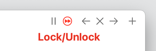 Live lock/unlock button